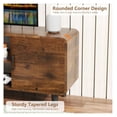 thumbnail image 4 of TV Stand for 55 Inch TV, Entertainment Center with Storage Cabinets, Soft Hinge Door with Handle, Rustic Brown[Unable to ship on weekends, please note that as picture, 4 of 9