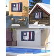 thumbnail image 2 of Outdoor TV Cover 70 to 75 Inch Weatherproof, U.S. Flag Baseball Waterproof TV Screen Protector for Outside Decor with Zipper and Pocket 68"L x 42"H , Navy Blue, 2 of 7