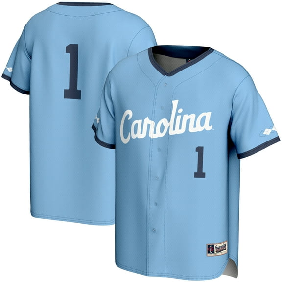Youth GameDay Greats #1 Carolina Blue North Carolina Tar Heels Lightweight Baseball Jersey