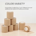 thumbnail image 6 of Dynarex Sensi-Wrap Self-Adhesive Bandages, 24-Pack, 3" x 5 yards, Tan, Latex-Free, Colored Elastic Cohesive Athletic Tape, Tattoo Grip & Vet Wrap, 6 of 7