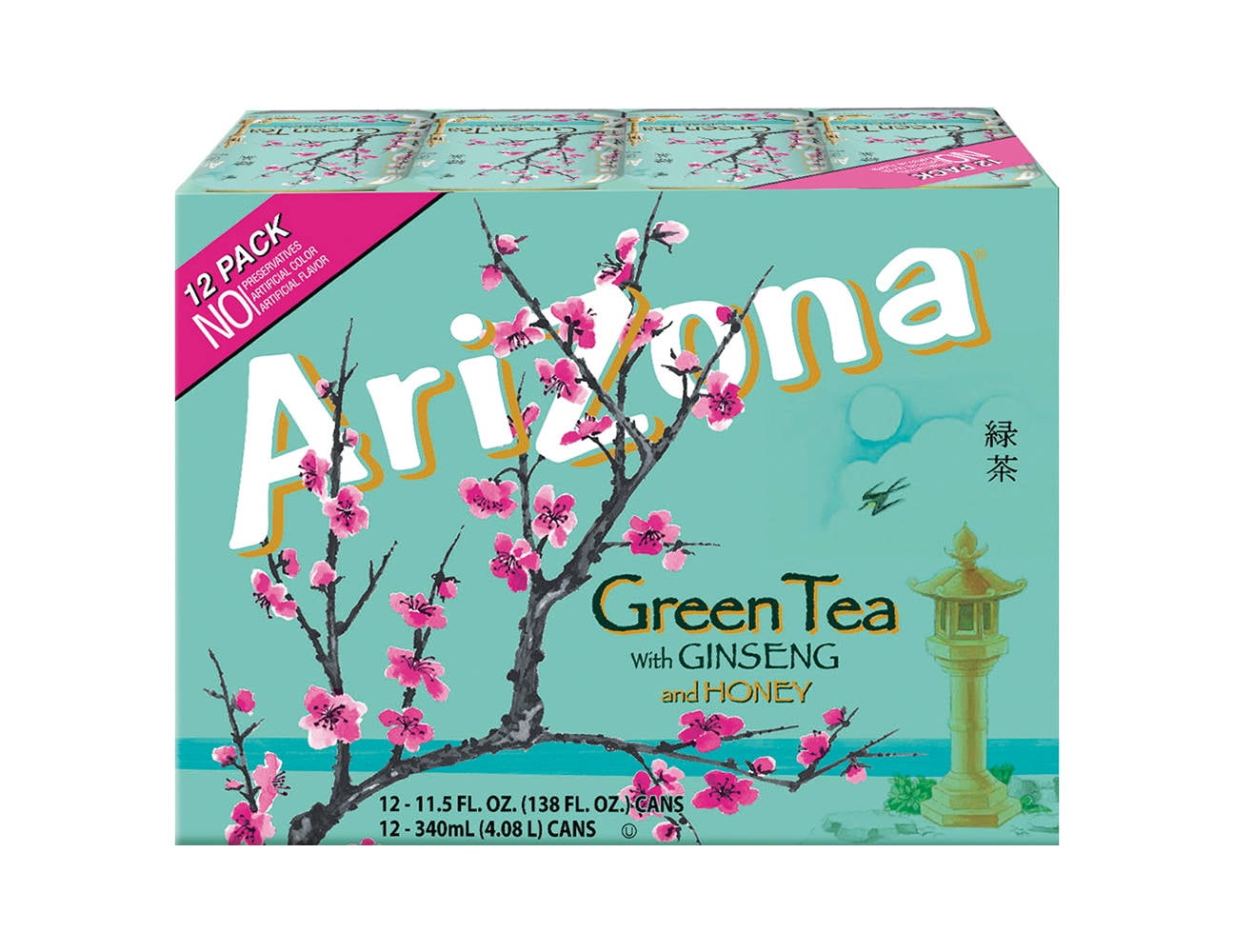 ARIZONA GREEN TEA アリゾナ グリーンティ 12本パック Amazon.com : Arizona Green Tea with Ginseng and Honey - 16