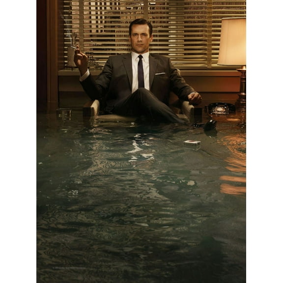 Mad Men Poster Jon Hamm Textless Water 27Inx40In for any room 27x40 Square Adults Poster Time