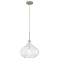 thumbnail image 6 of Possini Euro Design Major Brushed Nickel Mini Pendant 12 1/2" Wide Modern LED Clear Glass for Dining Room House Foyer Kitchen Island Entryway Bedroom, 6 of 8