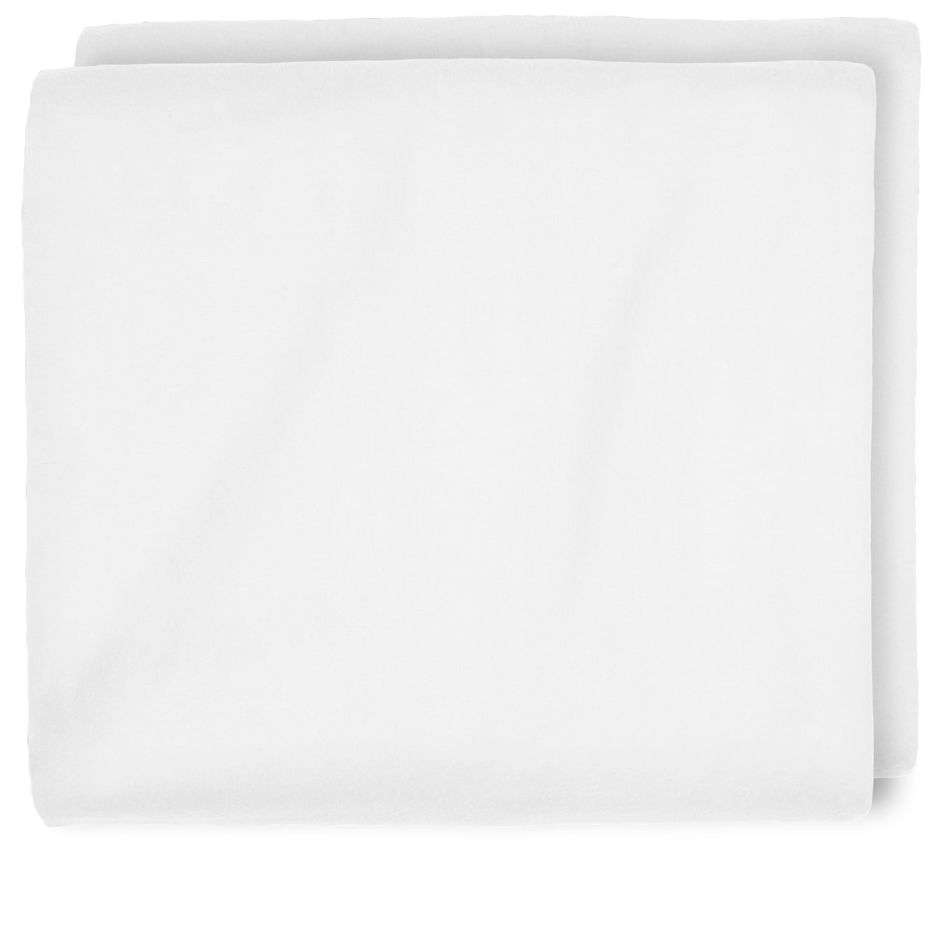 Bare Home 2 Twin XL Flannel Fitted Sheet, 100% Cotton (Split King, White)