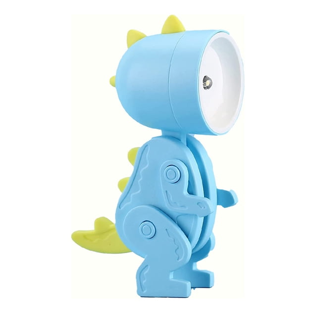 sweethay Luz de noche LED lámpara de de escritorio ajustable plegable de dibujos animados Mini iluminación hogar cabecera niños dormitorio Iluminación y accesorios Azul sweethay HA075214-03B