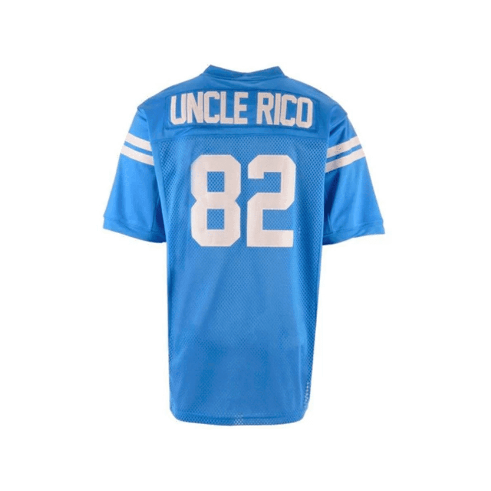 Your Team Custom Men's Movie Football Jersey Uncle Rico #82 Stitche Blue  Shirt 3XL