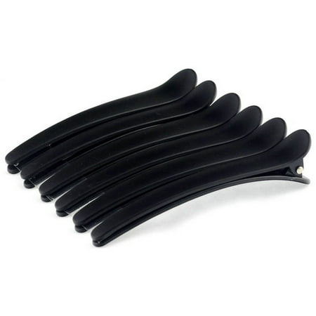 Hair Tamer Black Plastic Hair Sectioning Clips - 6