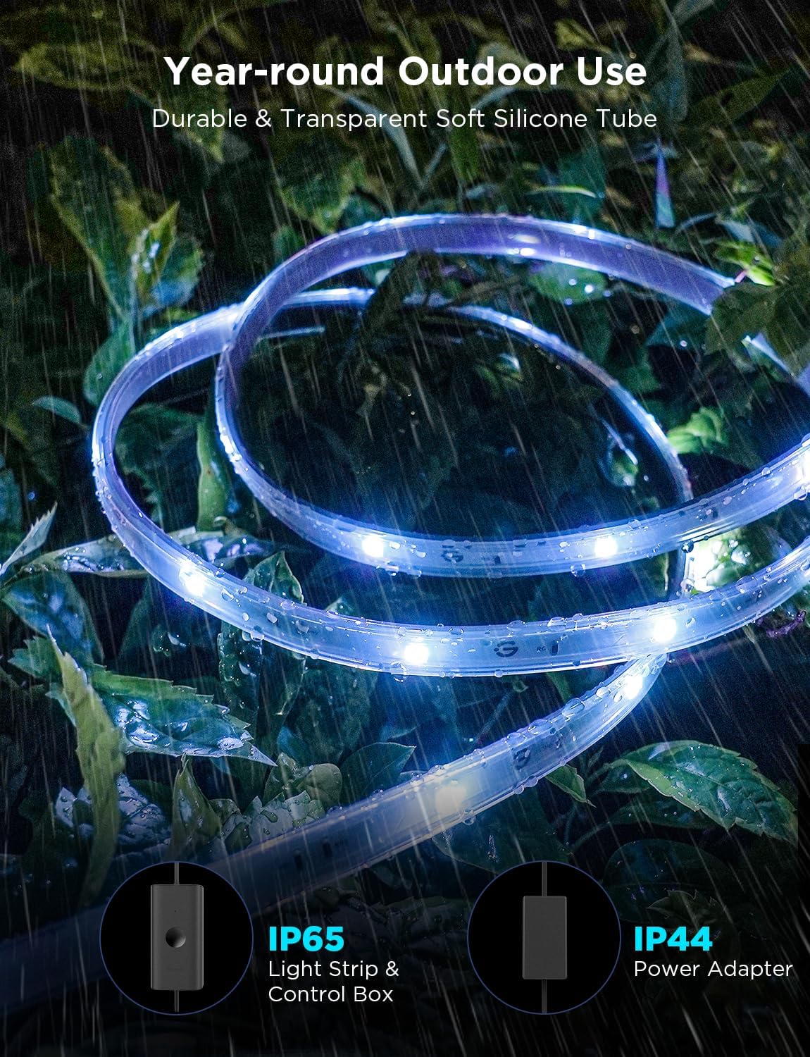 Govee RGBICWW Outdoor LED Strip Lights (32.8 ft)