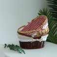 thumbnail image 6 of CreativeArrowy Wicker Picnic Basket with Double Folding Handles,Willow Picnic Hamper,Natural Hand Woven Easter Basket,Easter Eggs and Candy Basket,Bath Toy and Kids Toy Storage,Gift Packing Basket, 6 of 21