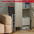thumbnail image 2 of 3-Tier Folding Collapsible Service Cart with Wheels,240lb Utility Foldable Service Cart,Portable Garage Tool Cart for Warehouse Office Home, 2 of 8