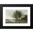 thumbnail image 2 of Jean-Baptiste-Camille Corot 24x17 Black Modern Framed Museum Art Print Titled - Arleux-Du-Nord, 2 of 5