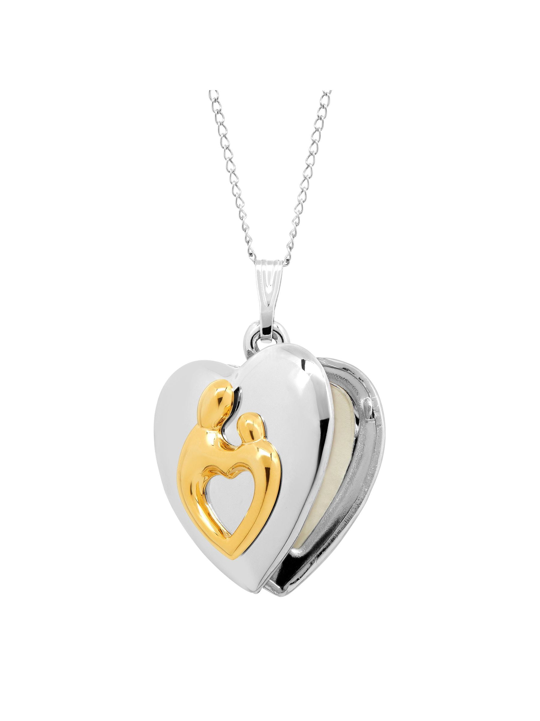 Live Love Lacrosse Custom Engraved Baby Feet Heart Locket Necklace