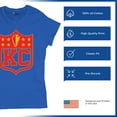 thumbnail image 6 of Kansas Shield T-Shirt Champions Game Day Fantasy Football K.C. Fan Women's Tee, 6 of 7