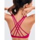 thumbnail image 3 of Sostén CRZ YOGA con tiras, escote en V cruzado, sin varillas, rosa, talla L, 3 of 3