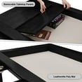 thumbnail image 4 of Avocahom Solid Wood Board Game Table for 4–6 with Removable Top, 54" x 31" Gaming Surface, Game Mat, 6 Cup Holders & Hobby Tray – Convertible Gaming and Dining Table for D&D , Card Game and Puzzle, 4 of 10
