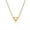 Heart Necklace-C (Including Chain), variant on Jewelry Initial Pendant Necklace for Men Womens, 18K Gold Plated Heart Letter Capital Necklace Alphabets from A-Z Figaro Chain Necklace