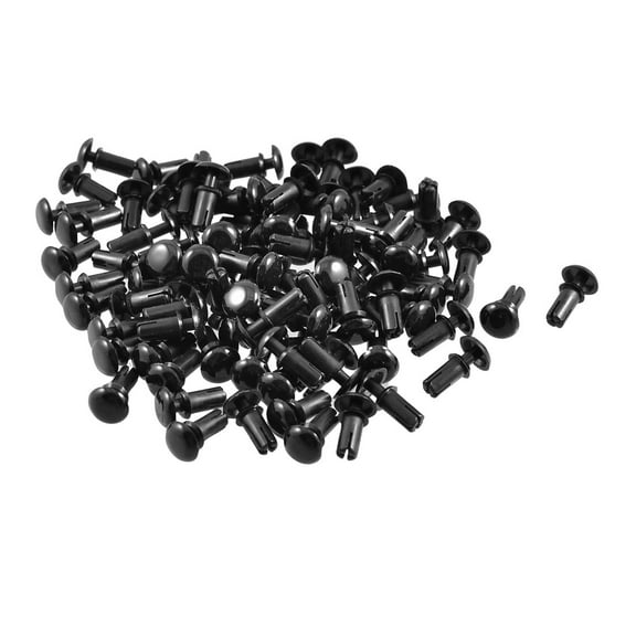 100 x Disassemble Nylon Push Rivets Fasteners for 5.5-6.5mm Thick Panel