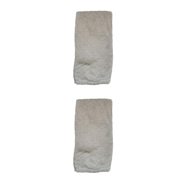 Decodeary Warm In Plush Over Knee Socks For Toasty Winter Days Comfortable Acrylic Fibers light grey 2Set