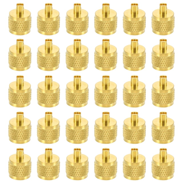 Uxcell Service Access Valve Caps, Refrigeration Service Valve Cap Valve Core Remover with Rubber Seal for HVAC AC System 50