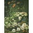 thumbnail image 2 of Monet, Claude 19x24 White Modern Wood Framed Museum Art Print Titled - Spring Flowers 1864, 2 of 4