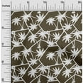 thumbnail image 2 of oneOone Cotton Cambric Dark Olive Green Fabric Tropical Palm Tree Sewing Material Print Fabric By The Yard 56 Inch Wide, 2 of 4