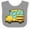 Heather and White, variant on Inktastic Cute School Bus Boys or Girls Baby Bib