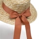 thumbnail image 5 of Sombreros de mujer de color sólido de moda lindo sombrero de sol con lazo sombrero de pescador sombrero de playa sombrero de poliéster para mujer, 5 of 5