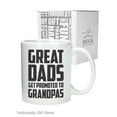thumbnail image 5 of Great Dads Get Promoted To Grandpas Coffee Mug Gift for New Grandpa Christmas Gift for Dad Ceramic Mug 11 Ounce White, 5 of 6