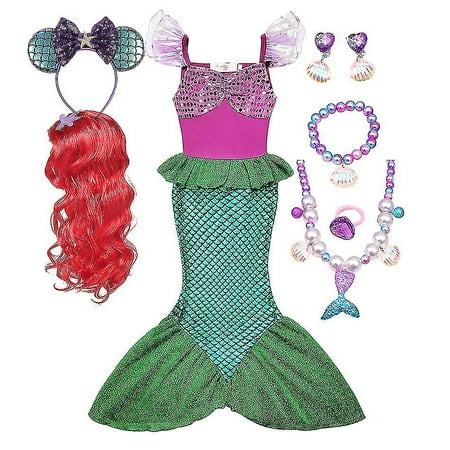 Lito Angels Kleine Zeemeermin Prinses Ariel Fancy Dress Up