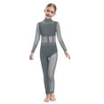 thumbnail image 3 of Aislor Gymnastics Jumpsuit for Girls Skating Bodysuit Figure Skating Leotard Sparkly Catsuit Full Body Dance Unitard Grey 10, 3 of 7