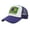 Dark Blue, variant on Unisex National Baseball Cap For Outdoor Sun And Group Activities Visor Breathable Mesh Design Red One Size