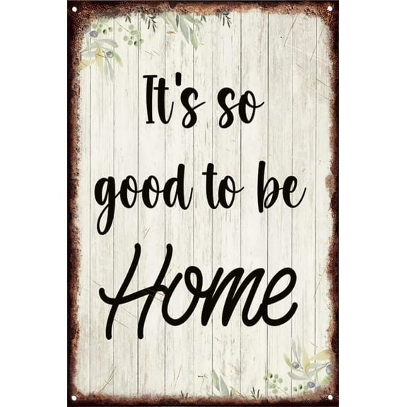 5.5x8 Inch It'S So Good To Be Home Sign Modern Farmhouse Decor Signs For Home Rustic Home Decor Entryway Sign Retro Metal Wall Art Posters Decor For Home Room Bathroom Bedroom Kitchen Bar Office