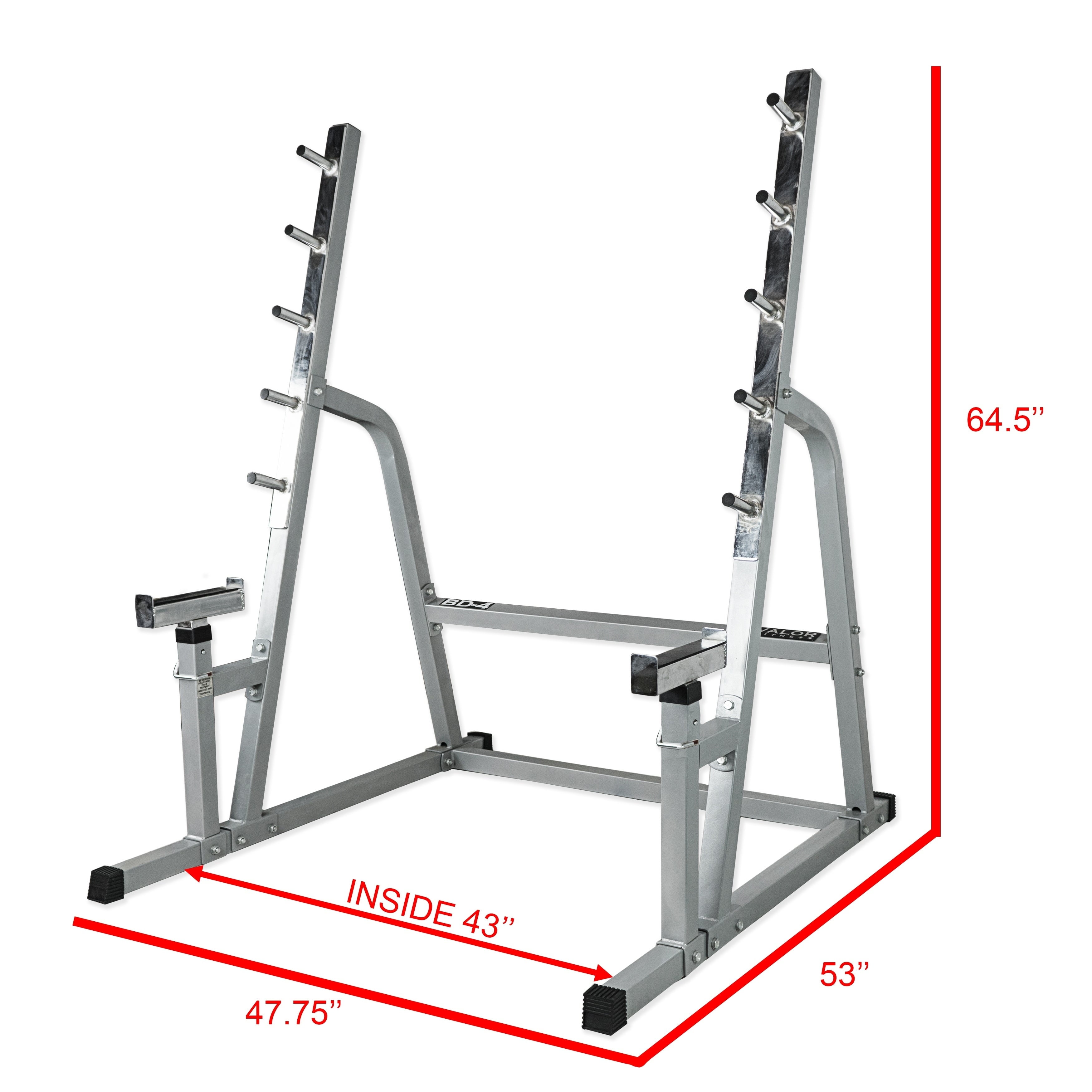 5 Welded Bar Safety Squat Rack W Bench Combo Walmart Com