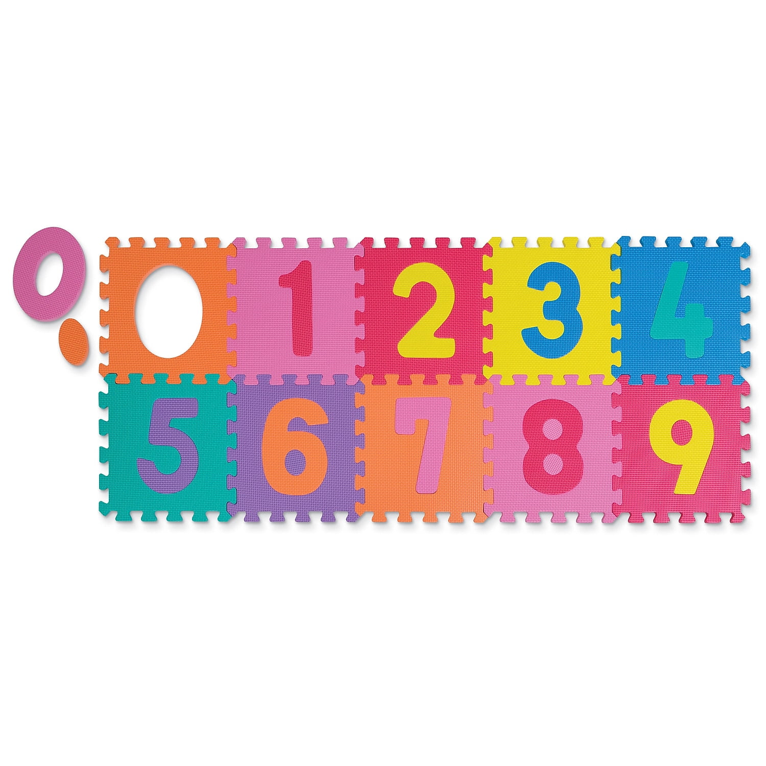 Creativity Street® Wonderfoam® Numbers Puzzle Mat, 10 squares, 20 pieces