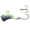 Black Hi-Viz Glow, variant on Z-Viber Micro - Ultra Light and Ice Fishing Lure - Mini Lipless Crankbait - 1/16oz Rattle Bait 0.6" Albiglow Glow