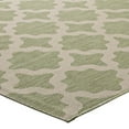 thumbnail image 4 of Modway Cerelia 63x90.5" Moroccan Trellis Polypropylene Area Rug in Beige/Green, 4 of 4