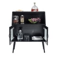 thumbnail image 5 of Wine-Specific Glass Door Sideboard Buffet Cabinet - Versatile Side Dining Table-Black, 5 of 9