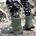 thumbnail image 3 of Botas de tobillo para hombre con soporte para arco botas impermeables del ejército del desierto zapatos de montañismo, 3 of 8
