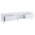 thumbnail image 3 of ACME Raceloma TV stand in LED, White & Chrome Finish, 3 of 6