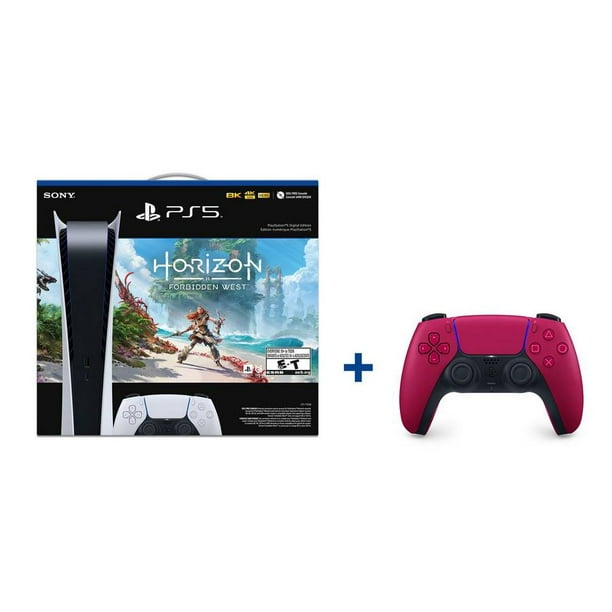 Édition Numérique Playstation5 – Pack Horizon Interdit westTM PLUS Manette Sans Fil dualsenseTM Playstation5 – Rouge Cosmique