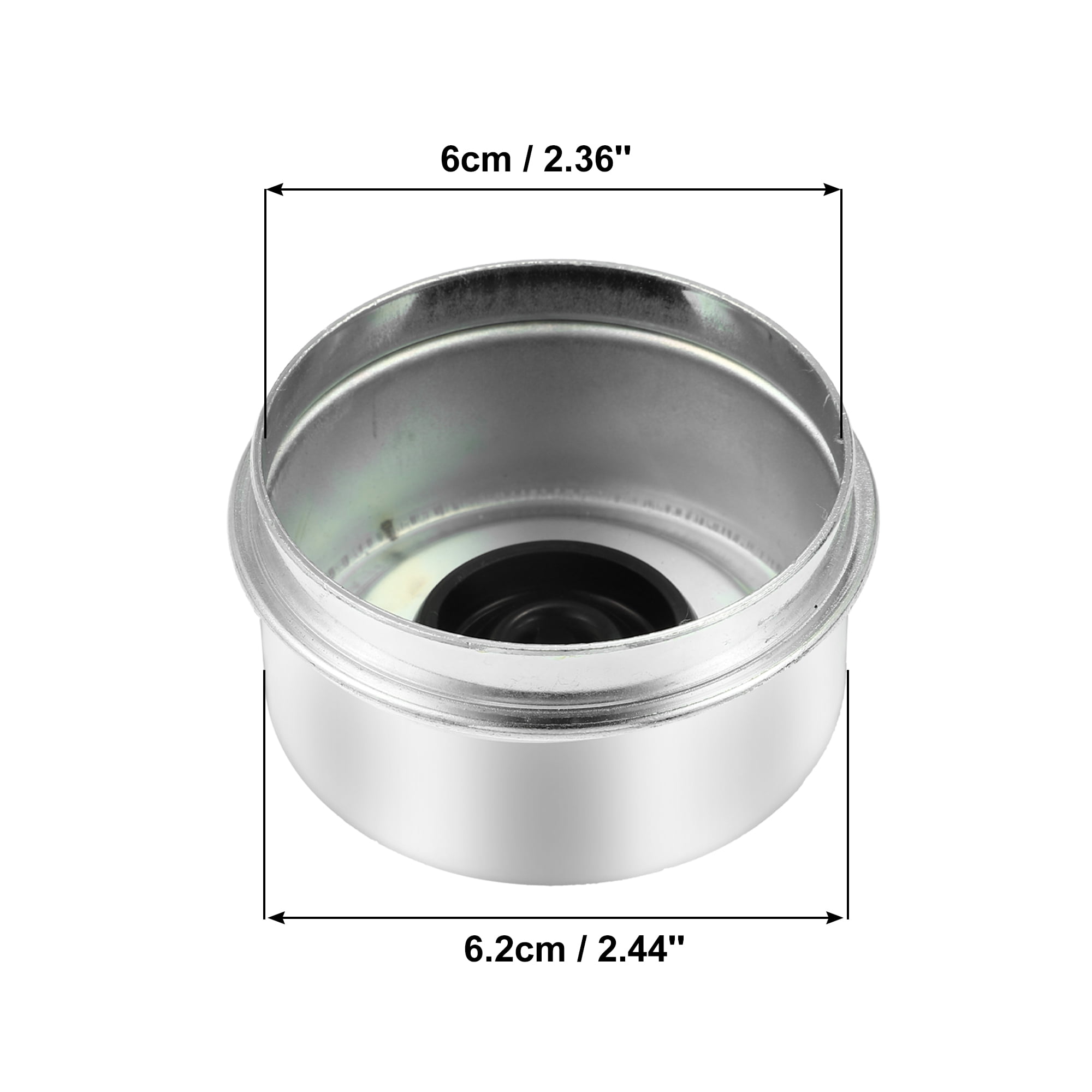 Unique Bargains 2.44" Trailer Axle Wheel Dust Cap for Trailer Hubs 2 Pack