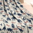 thumbnail image 3 of Beige Dinosaurs Text Pattern Blanket,Comfortable Soft Flannel Throw Blanket,All Season,Warm Lightweight Blankets for Sofa Bed Couch Living Room Chair,30"x40", 3 of 4