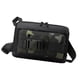 thumbnail image 1 of Bolso de pecho para hombre con cierre de cremallera, moderno bolso bandolera tipo bandolera para el día a día. Negro y verde, 1 of 9