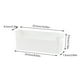 thumbnail image 3 of Caja de almacenaje de plástico para montaje en pared - Pack de 2, diseño adhesivo y multifuncional - organizador que ahorra espacio para dormitorios/cocinas, 3 of 4