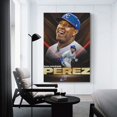 thumbnail image 3 of Salvador Perez Canvas Poster Wall Art Picture Painting Poster Canvas Print Posters Artworks Bedroom Living Room Decor 08x12inch(20x30cm), 3 of 6