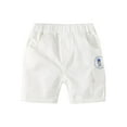 thumbnail image 2 of NAISIBABY Boys Shorts, Elastic Waist Pockets Astronaut Prints Summer Casual Shorts White 4-5T, 2 of 3