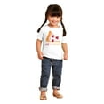 thumbnail image 3 of Little Slice of Heaven Cute Pizza Youth T Shirt Tee Girls Infant Toddler Brisco Brands 12M, 3 of 5
