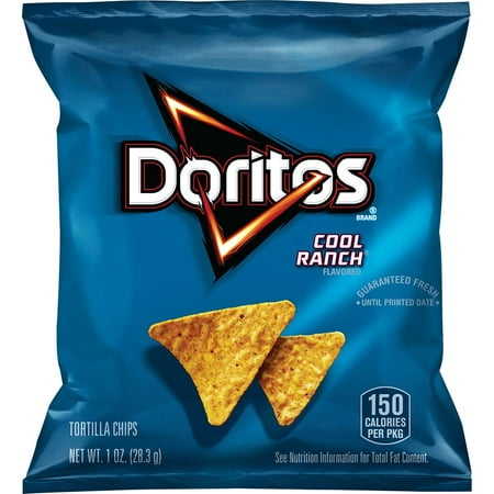Doritos Tortilla Chips, Cool Ranch, 1 oz Bags, 40
