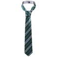 thumbnail image 1 of Corbata ESTRECHA Sunnimix para hombre Atrovirens con rayas Gris plata, 1 of 8