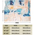 thumbnail image 3 of Grey White Modern Abstract Throw Blankets,All Season Lightweight Soft Warm Micro Fleece Blanket For LivingRoom-P395, 3 of 5